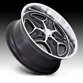 Foose F171 Merlot Gloss Black Machined Custom Wheels 2